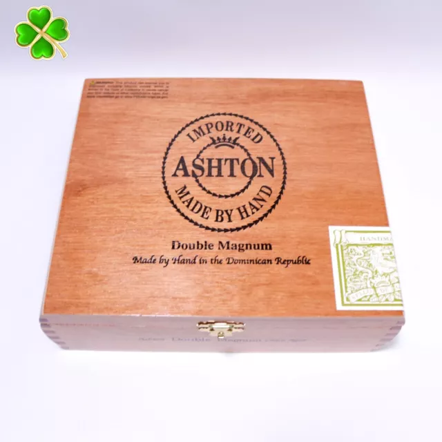 Ashton Double Magnum Cedar Aged Empty Wood Cigar Box 8" x 6.5" x 2.5"