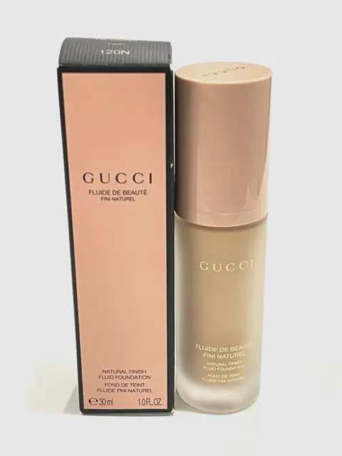 Base de acabado natural Gucci - 120N justo - 1 fl oz / 30 ml nueva en caja