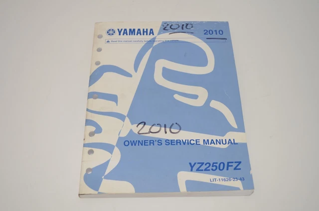 2010 Yamaha Yz250Fz Yz250F Yz 250F Oem Factory Repair Owners Service Manual Book