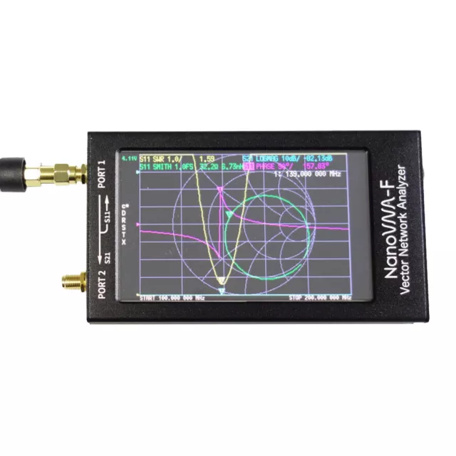 NanoVNA-F Nanovna 50kHz-1000MHz Vector UHF HF VNA Antenna Analyzer/IPS LCD 4.3''