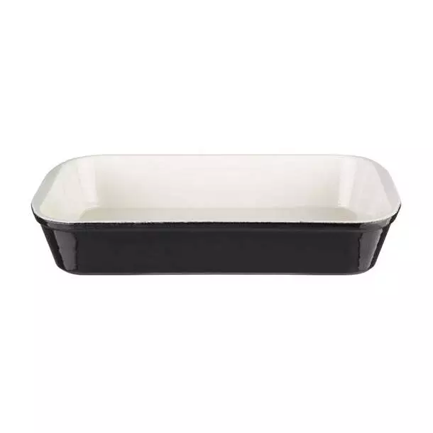 Vogue Black Cast Iron Roasting Dish 4Ltr PAS-U571