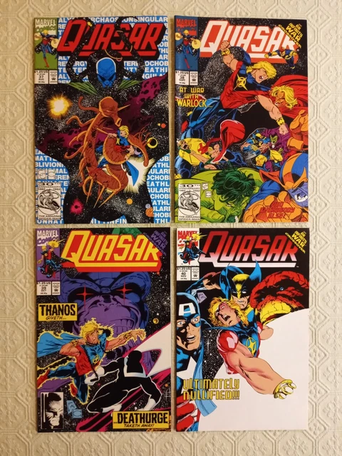Quasar 37 38 39 40 lot 1st Caregiver Infinity War crossover 1992 Marvel MCU