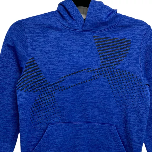 Under armour Larga Ragazzi Felpa con Cappuccio Blu Taglia AMG / Jm / M 2