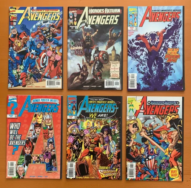 Avengers #1 to 34 unbroken run (Marvel 1998) 34 x comics. 3rd series