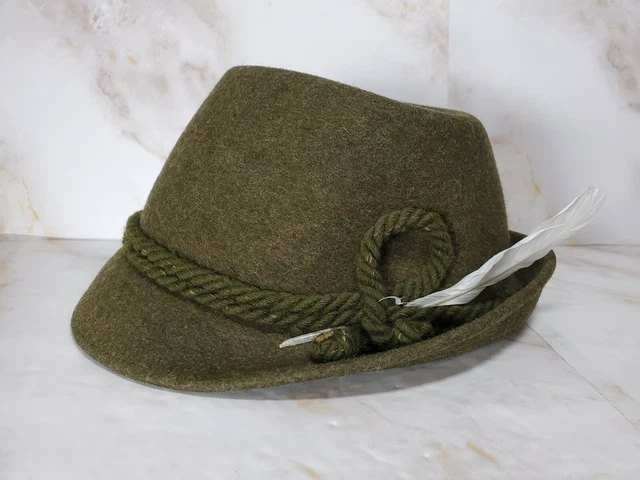 Authentic Vintage Oktoberfest Swiss Alpine Lurati Switzerland 100% Wool