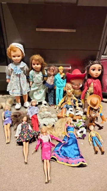 Bulk Lot Of Dolls, Barbie, Toy Story, Vintage, Sindy Clone, Steffi Love Etc