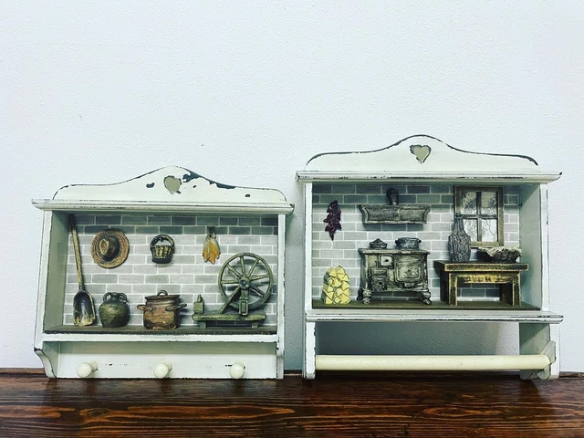 Muebles Vintage Cocina Porta Rollo Percheros Ascougamani País Style