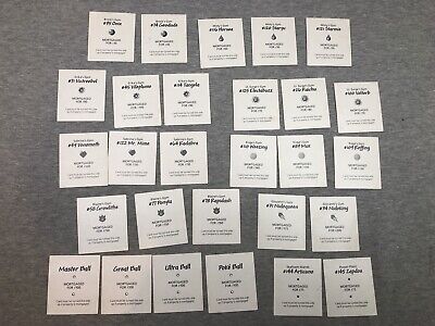 Pokemon Monopoly Property Cards Set of 28 Board Game Parts Lot 1999 