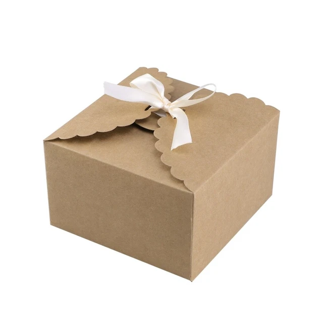 15 Pcs Boîte à bonbons en papier Cadeau de couleur unie traite des collations 6