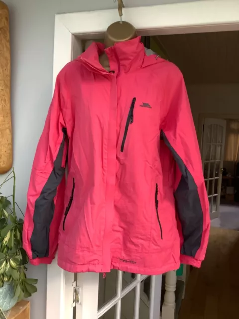 Trespass Womens Pink/Grey Waterproof Jacket