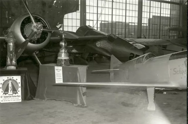 Set Of 3 - Lot #109 10Th Thompson Trophy Race B&W Photographs - Racing Airplanes 3