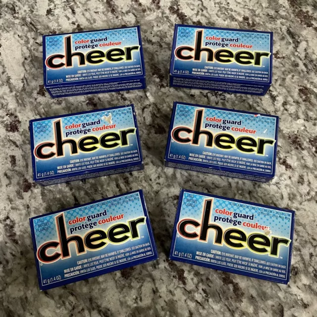 Vtg Lot 6 Cheer Colorguard 1.4 Oz Single Load Laundry Detergent Powder Vending