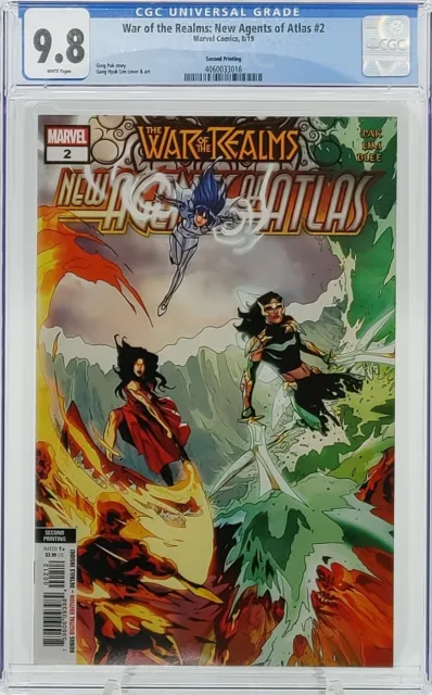 War of the Realms New Agents of Atlas 2 2nd Print CGC 9.8 1st Sword Master