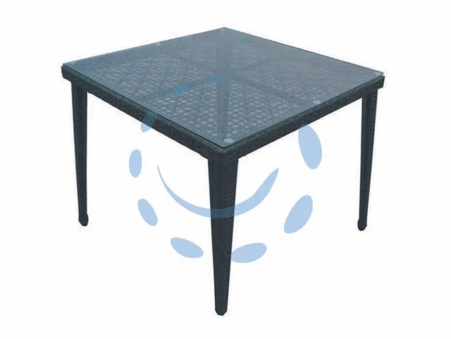 Tidyard Tavolo Bar in Rattan PE con Piano in Vetro,Tavolo da Giardino,Tavolo da Bar Rettangolare,Tavolo Alto Bar,Tavolino da Bar,Tavolo da Esterno Rattan ,Tavolo Giardino Rattan,Nero 145x80x110 cm