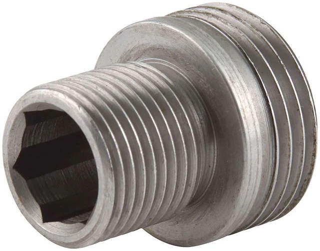 Allstar ALL92003 Oil Filter Adapter - Bypass - 3/4-16in Center Thread - Steel -