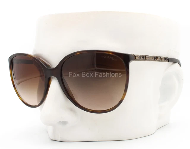 Chanel 5306-B 714/S5 Bijou Sunglasses Brown Tortoise / Brown Gradient w/case