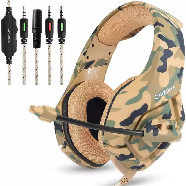 Gaming Headphones - Headset with Mic for PC Mobile Phone PS4 Xbox One Tablet