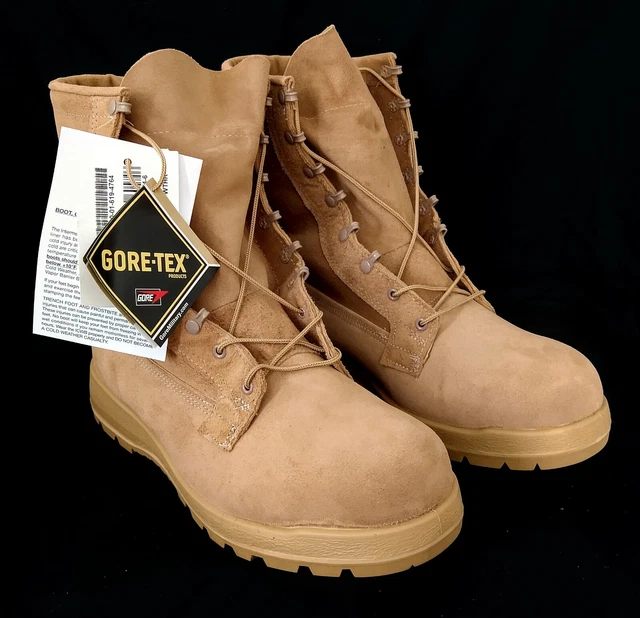 MILITARY BATES GORE TEX Cold Weather Boots Womens 7 Youth 5.5 Tan