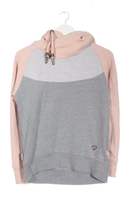 Maglietta con cappuccio Alife & Kickin donna taglia DE 38 grigio chiaro-arancio chiaro look casual