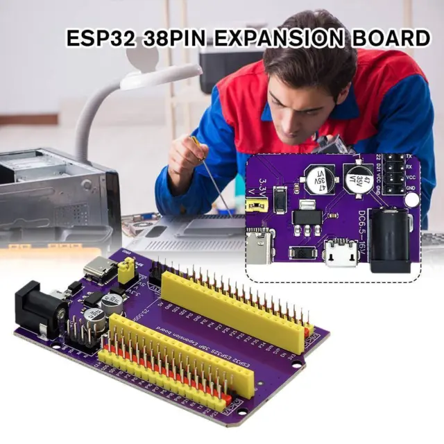 Breakout Board Erweiterungsplatine für ESP32 38pin Modul Terminal Adapter X8U0