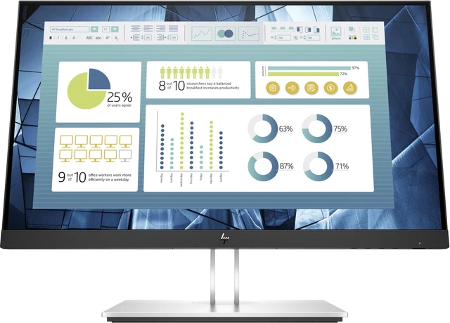 HP Monitor 21.5" LED IPS E22 G4 1920x1080 Full HD Reaktionszeit 5 ms 9vh72at