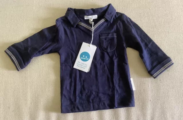 Purebaby Pure - Baby Boy Boys Unisex Top Jumper New with Tags NWT 0-3 Months 000