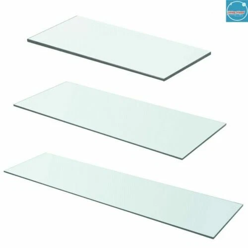 VidaXL Glasregal Glas Wandregal Klarglas, Badregal Duschablage, 8mm