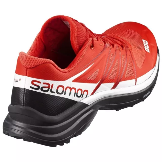 Salomon S-Lab Wings 8 Trail Running Shoe Sneaker (Mens 9.5 Womens 10.5), Red 2