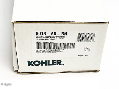 KOHLER K-8013-AK-BN Kohler WaterTile 2 GPM Cuerpo de metal redondo Spray con catalizador