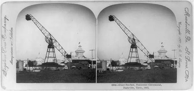 Photo of Stereograph,Giant See Saw,Tennessee Centennial,Nashville,TN,1897