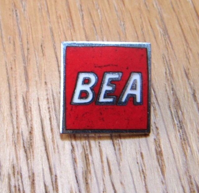 British European Airways BEA Vintage 1960s Enamel Pin Badge by Squire