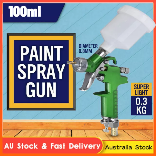 Mini HVLP Air Paint Spray Gun 1mm Auto Car Detail Sprayer Gravity Touch Up Gun