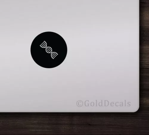 DNA - Mac Apple Logo Laptop Vinyl Decal Sticker Macbook Decal Biology Helix
