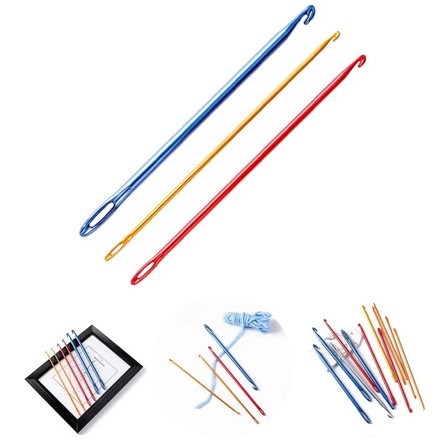 Set 8 Uncinetti In Alluminio Con Manico Ergonomico Colorato – Misure Da 1mm A 2.75mm – Kit Per Maglia E Uncinetto - 4