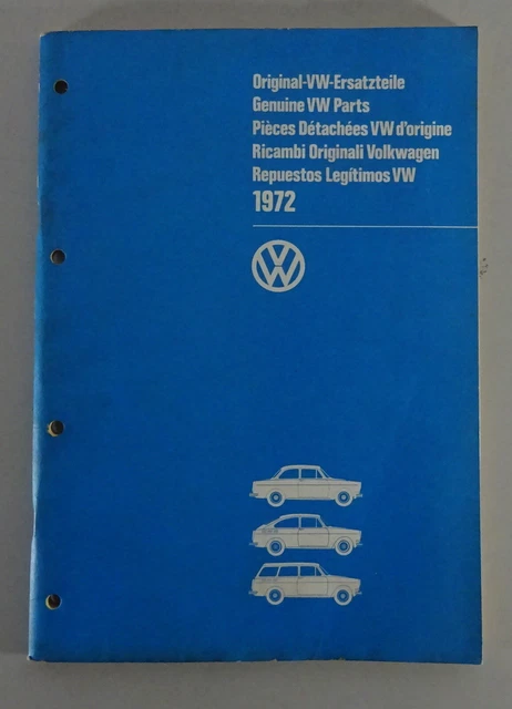 Image Catalogue/Parts Catalog VW Beetle 1500 1600 Type 3 By 1972