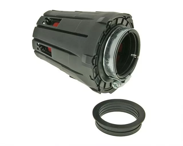 Luftfilter boxed - schwarz gerade 39/45 für Roller Moped Motorrad Ersatz Filter