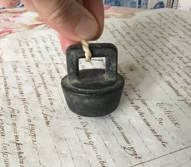 Antique Brass Bath Tub Sink Drain Plug 19th Century Period Plumbing (no3)