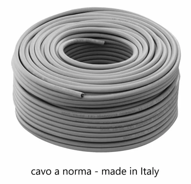 Cavo Fg16Or16 Ex Fg7 Bipolare 2 Poli 2 X 6 Mmq Doppia Guaina Per Esterno