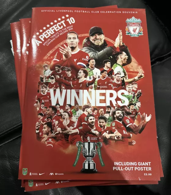 LIVERPOOL FC CARABAO Cup Winners magazine 2024 Official Celebration