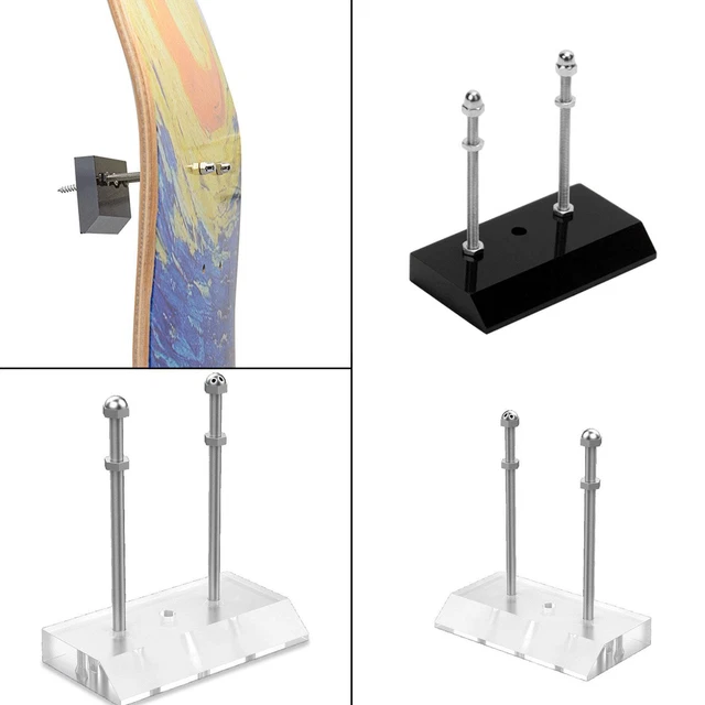 Support de planche à roulettes. Fixé au mur. Peut contenir