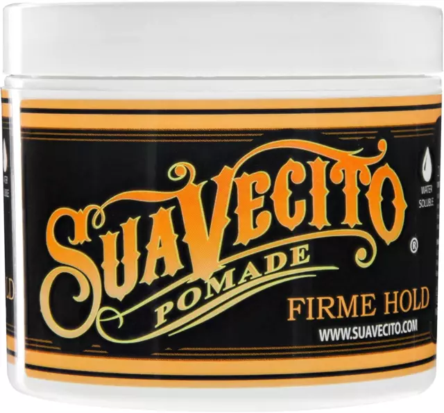 Suavecito Firme Strong Hold Pomade, Strong Hold Pomade for Men, Medium Shine Wat