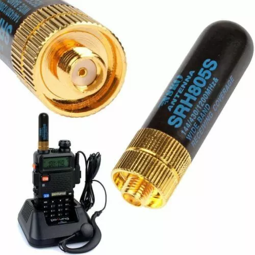 Diamond SRH805S SMA-F Dual Band Antenna Baofeng GT-3 UV-5R BF-888s Ham Radio