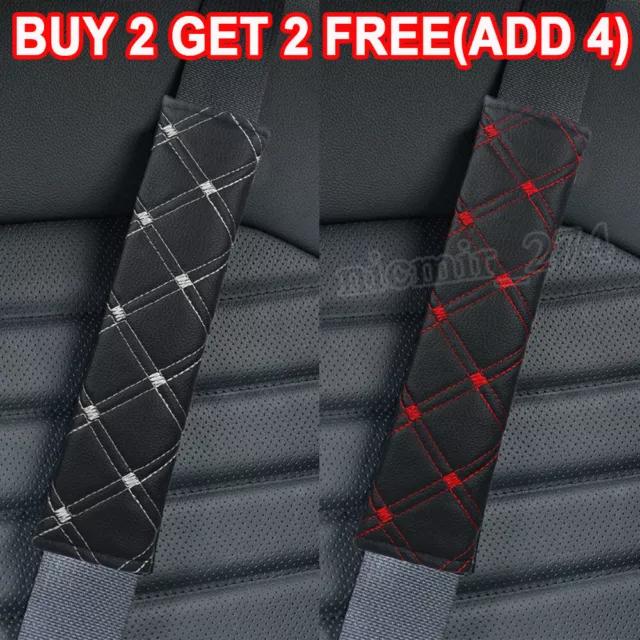 Car Seat Belt Cover Pads Safety Shoulder Cushion Covers Strap Pad Adults Kid UK