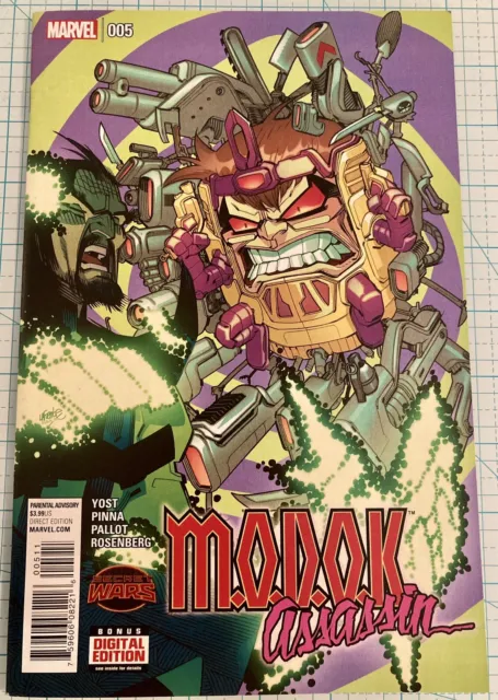 MODOK Assassin #5 NM 1st Print Marvel 2015 Secret Wars Christopher Yost HULU