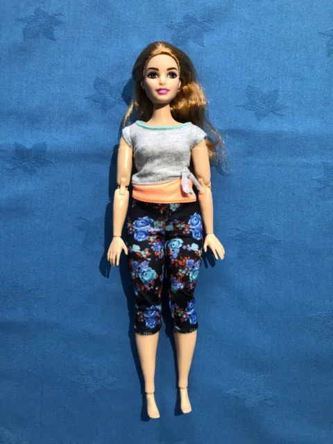 Barbie Made to Move Doll Curvy 22 Flexible Joints & Long Red Hair