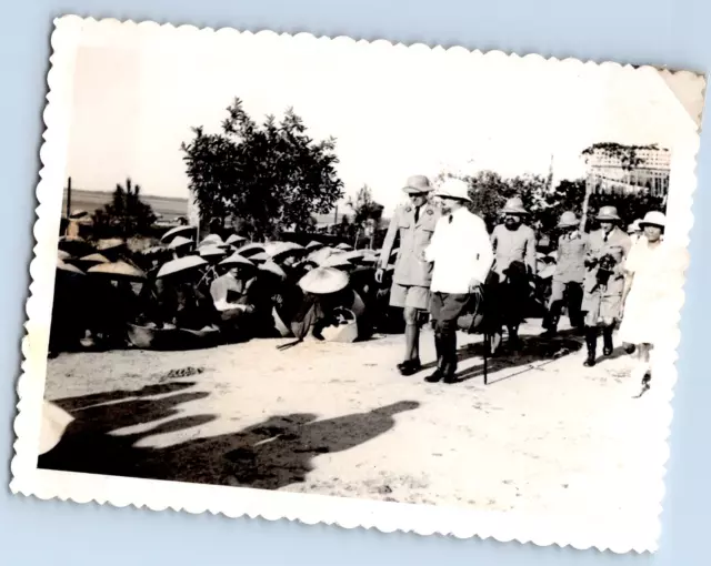 Vietnam, Bac-Ninh, distribution de secours Vintage silver print  Tirage argent