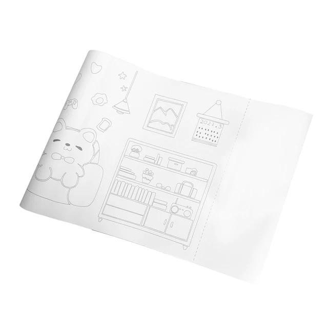 Rollo de papel para colorear material seguro de 10,9 yardas rollo de papel para colorear de uso común