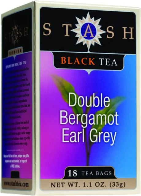 Double Bergamot Earl Grey Black Tea by Stash, 6 x 18 tea bag