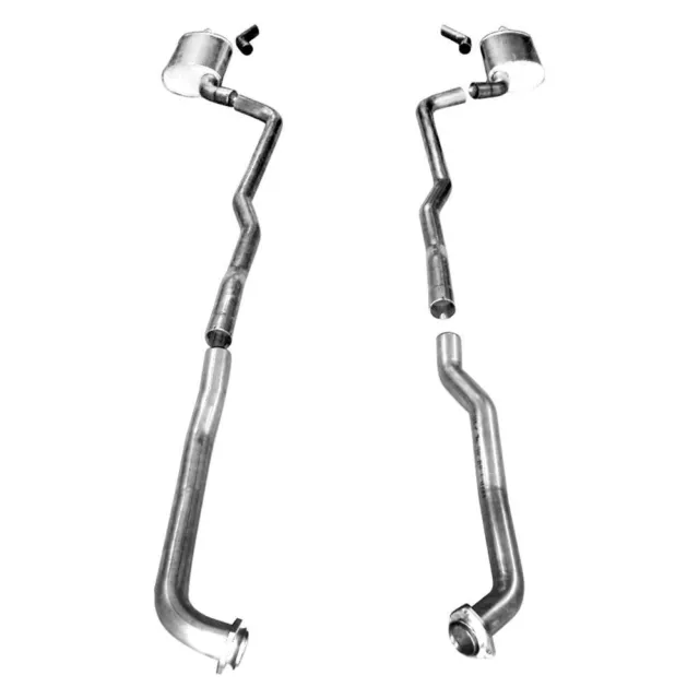 For Chevy Corvette 68-72 Exhaust System 304 SS Turbo S-Tube Dual Header-Back