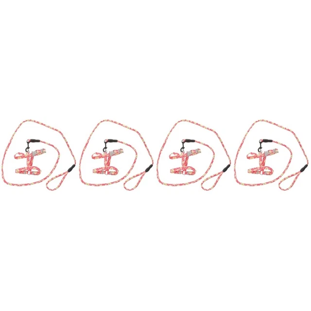 4 piezas Walking usar mazo de cables Pet Cat un gato ajustable a prueba de escape